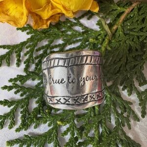 Silpada sterling Silver 925 ring “be true to your dreams” size 8 1/2